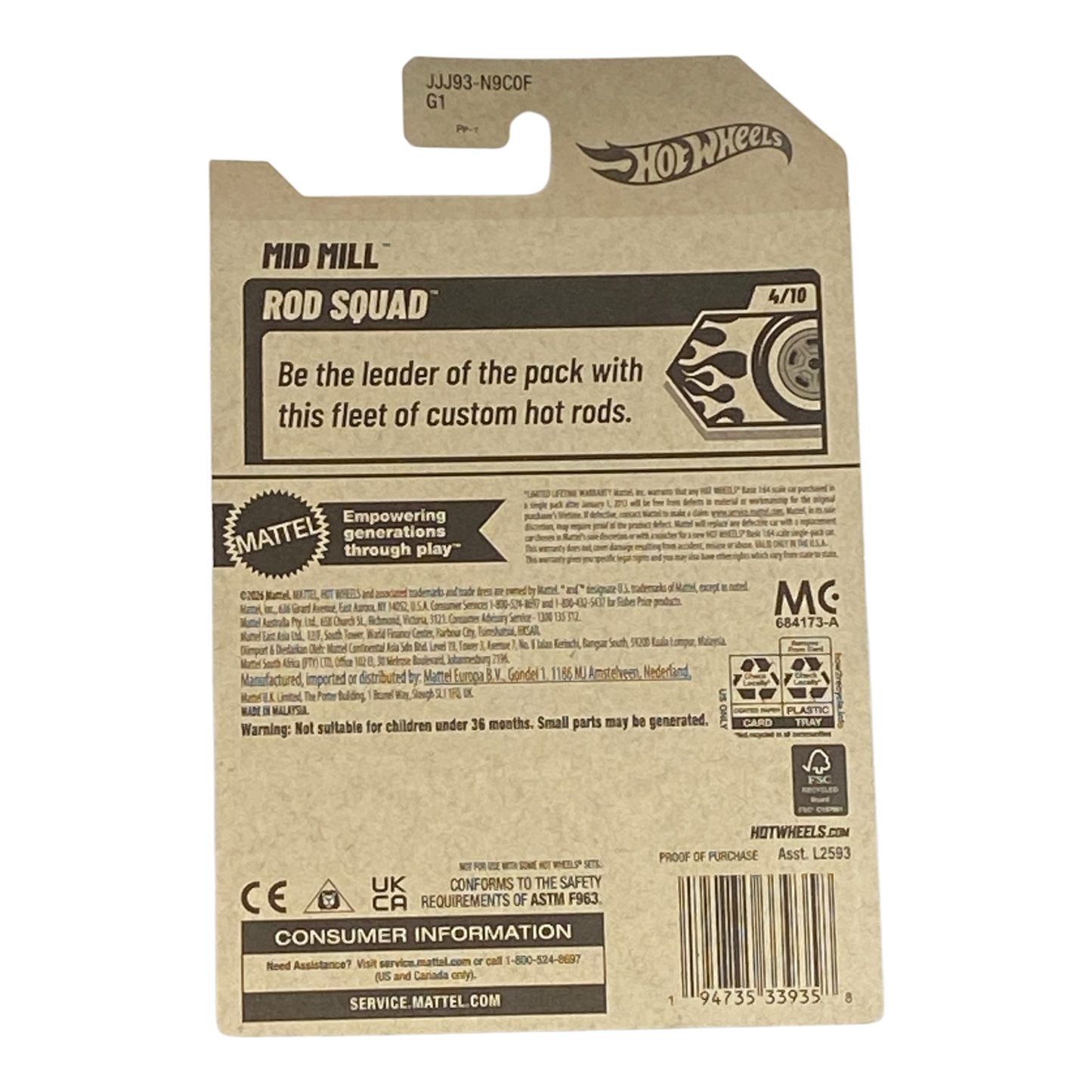 Hot Wheels Mid Mill - Rod Squad Serie 4/10
