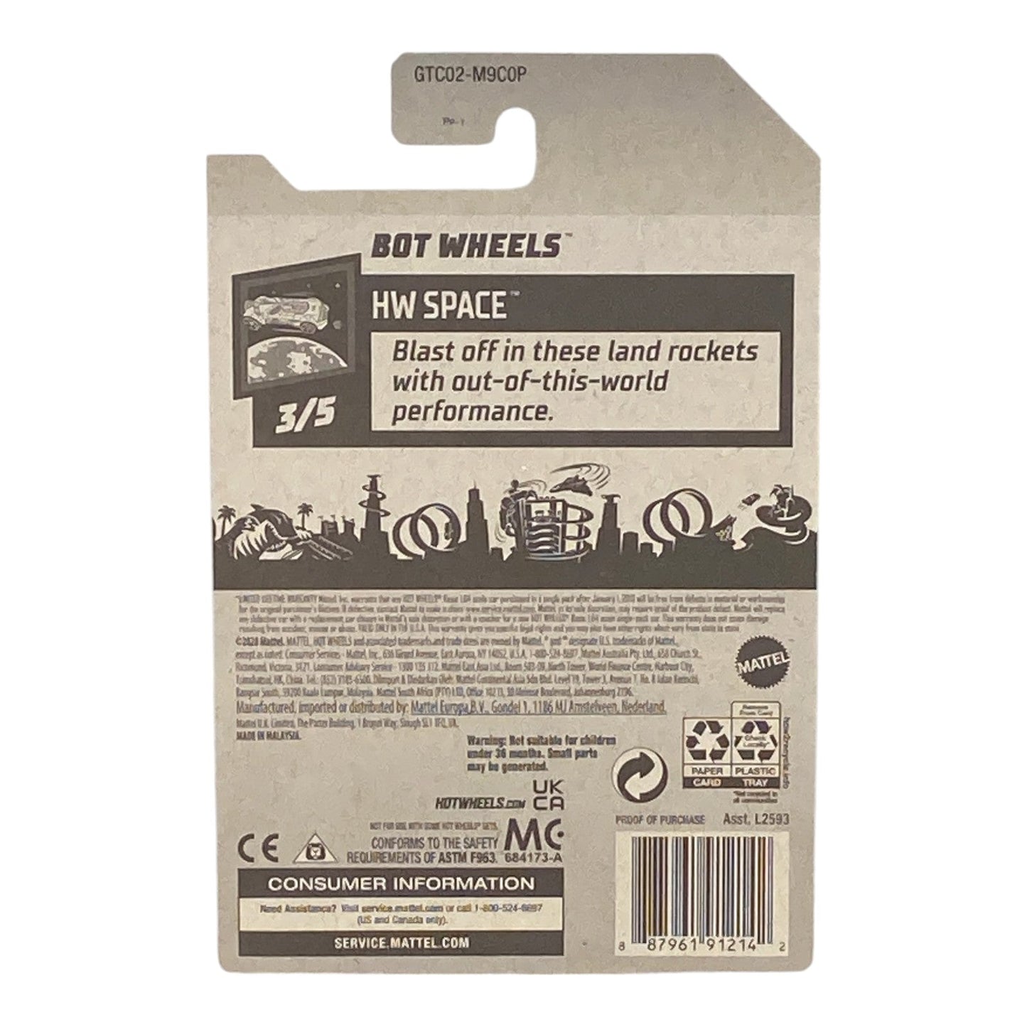Hot Wheels Bot Wheels - HW Serie Espacial 3/5