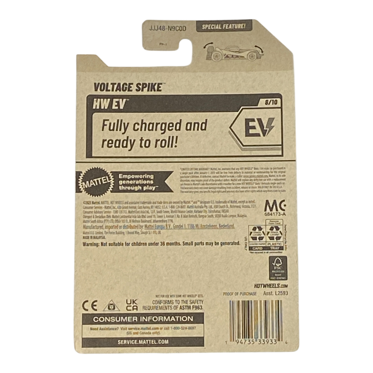 Hot Wheels Voltage Spike - HW EV Series 8/10