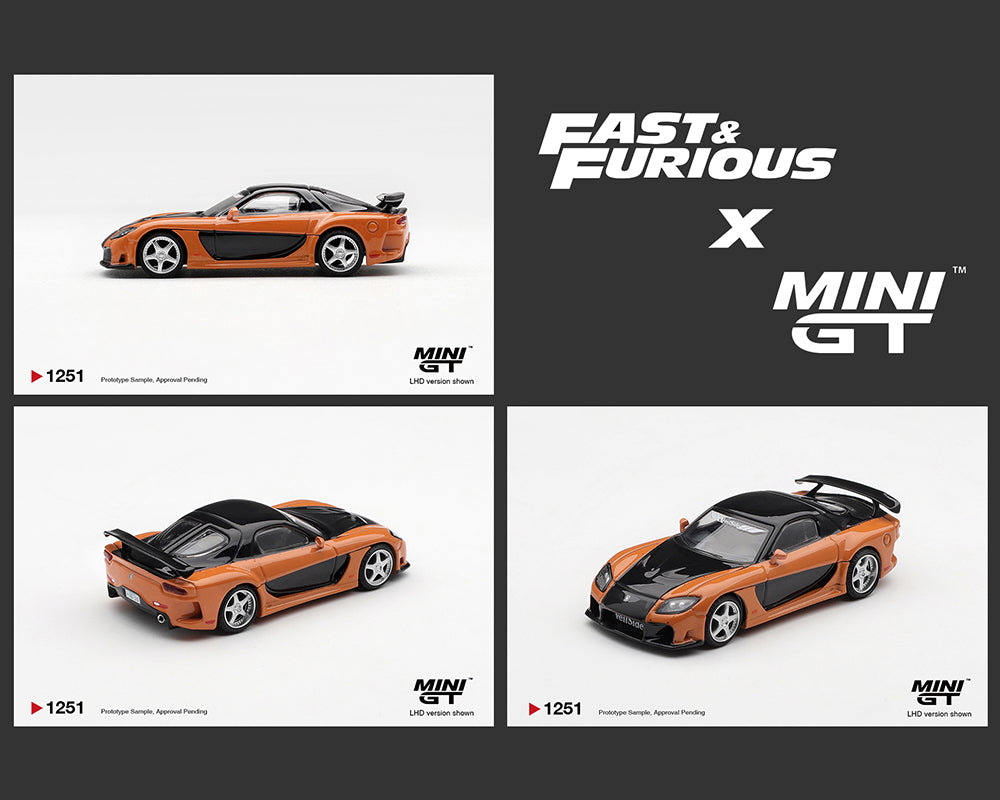 (Pre) Mini GT 1:64 Mazda RX-7 VeilSide Fortune “The Fast and the Furious Tokyo Drift” "1 Case"