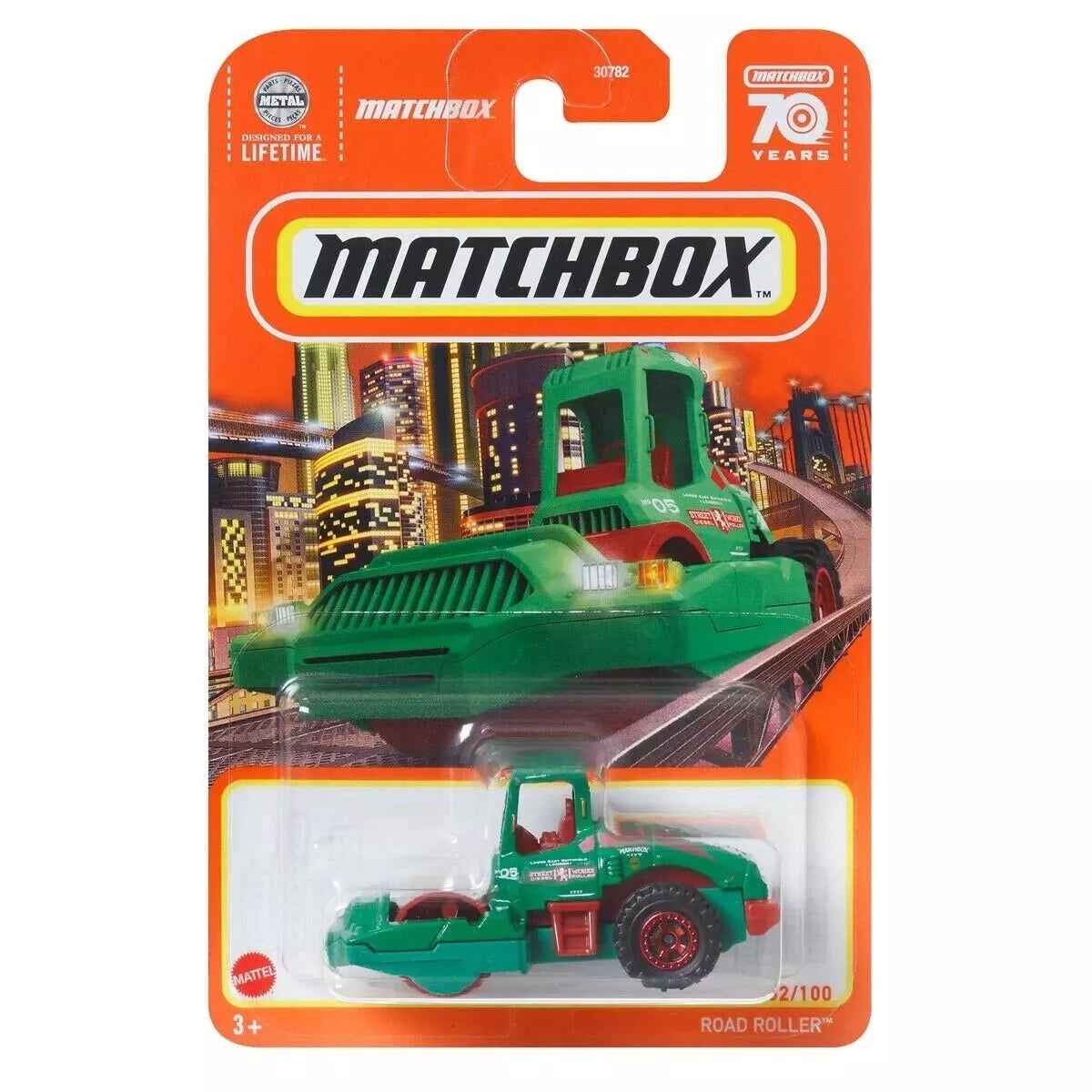 Rodillo compactador Matchbox - Matchbox 70 Años Serie 52/100