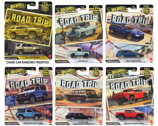 (Pre) Hot Wheels Coche de Cultura 1:64 10º Aniversario 2026 Caja V -Road Trip "10 Cajas"