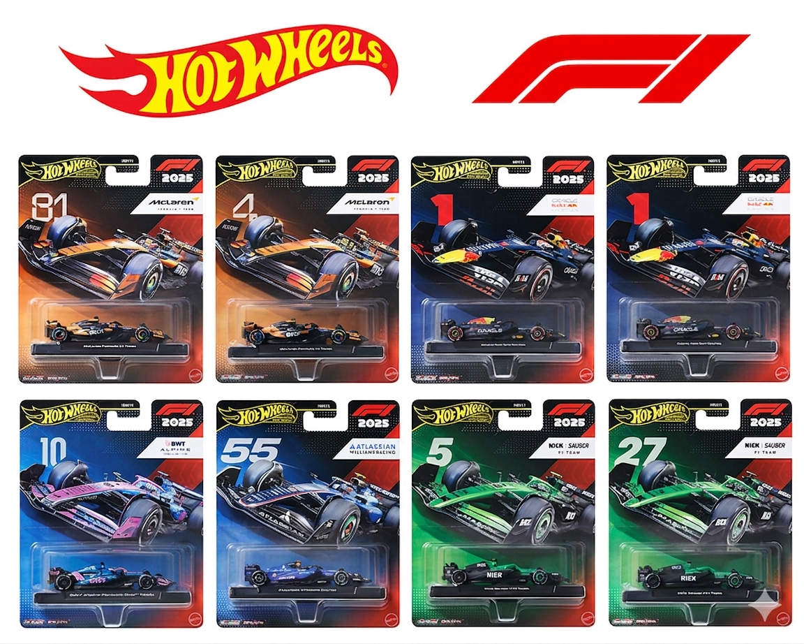 (Pre) Hot Wheels 1:64 F1 2026 Racing Premium K Surtido "Caja de 5"