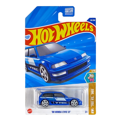 Hot Wheels Honda Civic EF del 90 | Serie Años 70 vs. Años 90 1/10