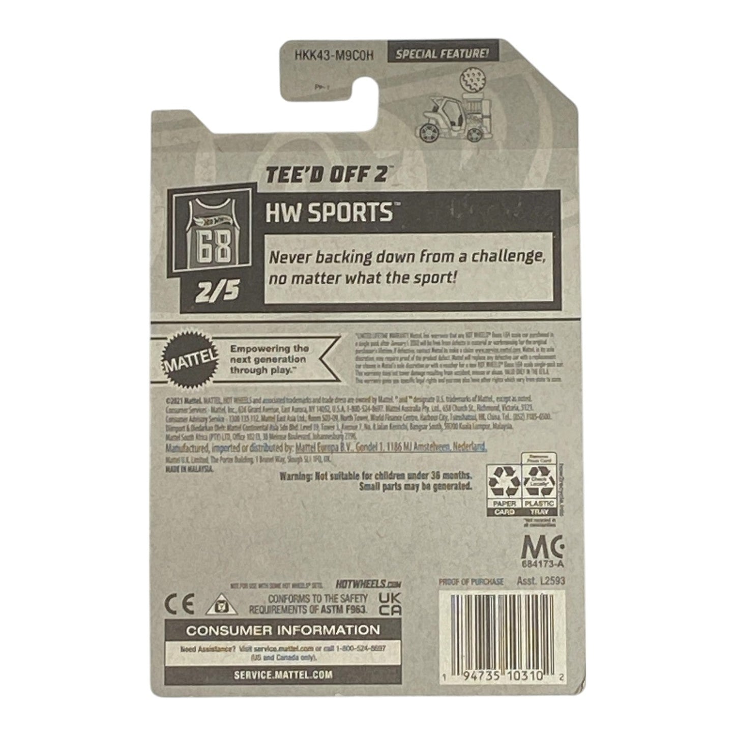 Hot Wheels Tee'd Off 2 - Serie Deportiva HW 2/5