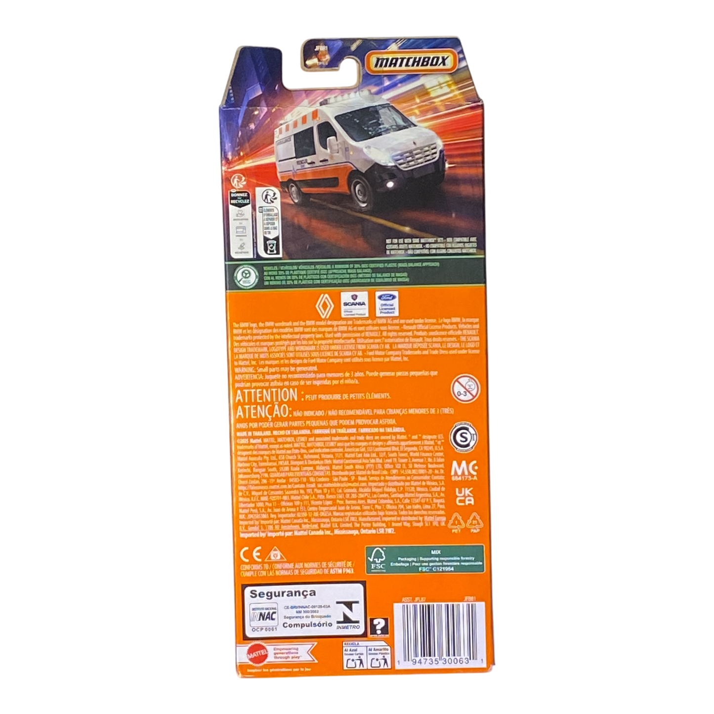 Matchbox MBX Rescue Juego de 5 vehículos