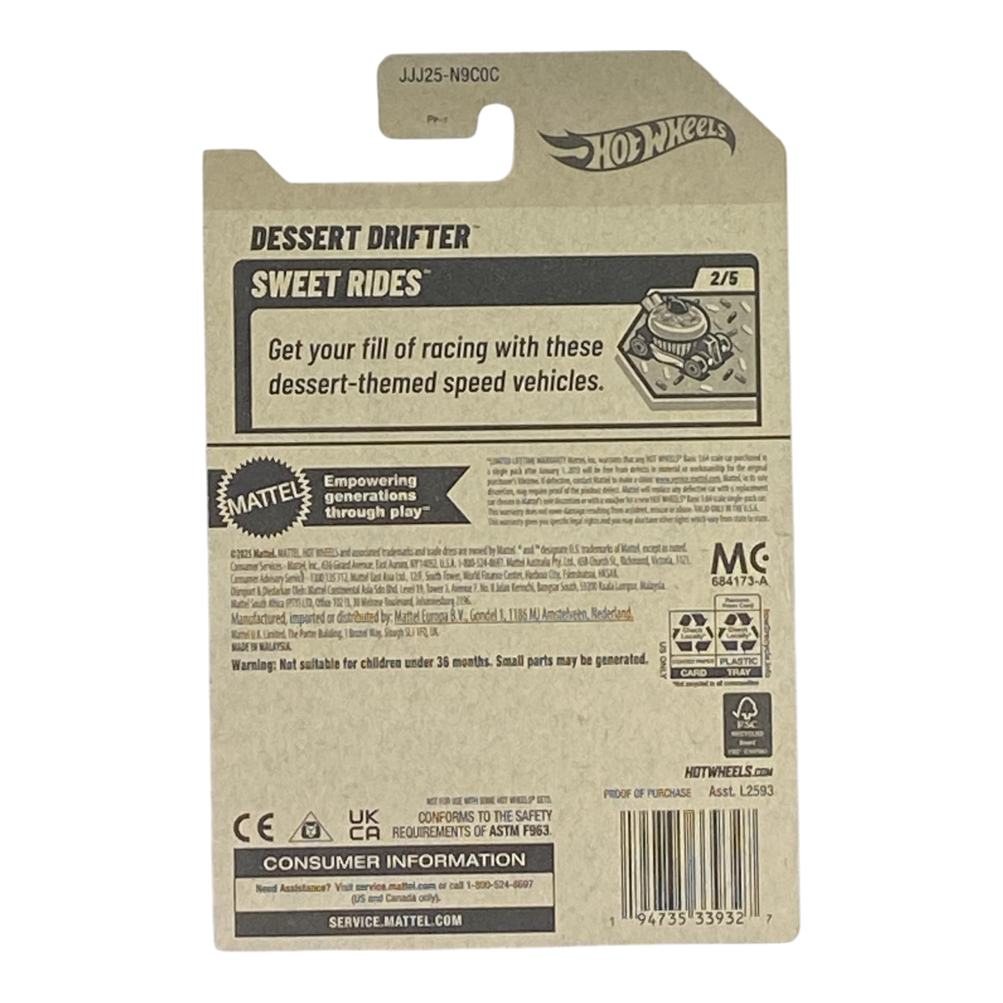 Hot Wheels Dessert Drifter | Dulces Rodadas Serie 2/5
