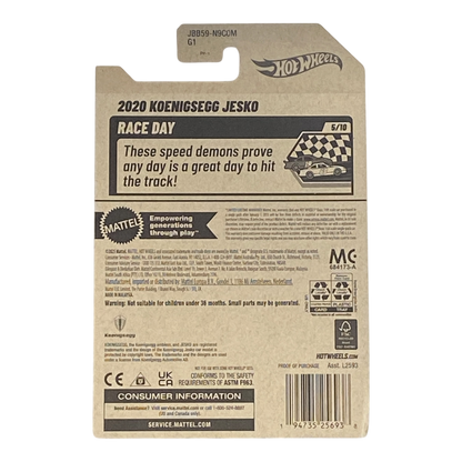 Hot Wheels 2020 Koenigsegg Jesko - HW Race Day Series 5/10