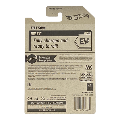 Hot Wheels Fiat 500e - HW EV Series 3/10