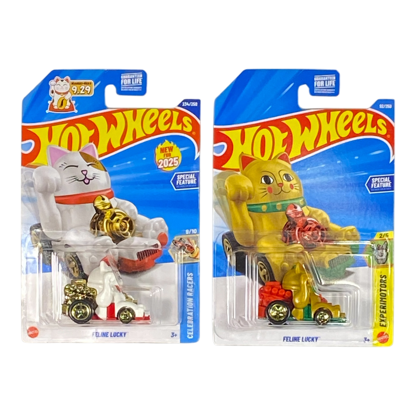 Hot Wheels Gato con Suerte - Juego de 2