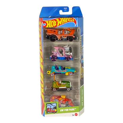 Set de 5 Hot Wheels | Parque de diversiones