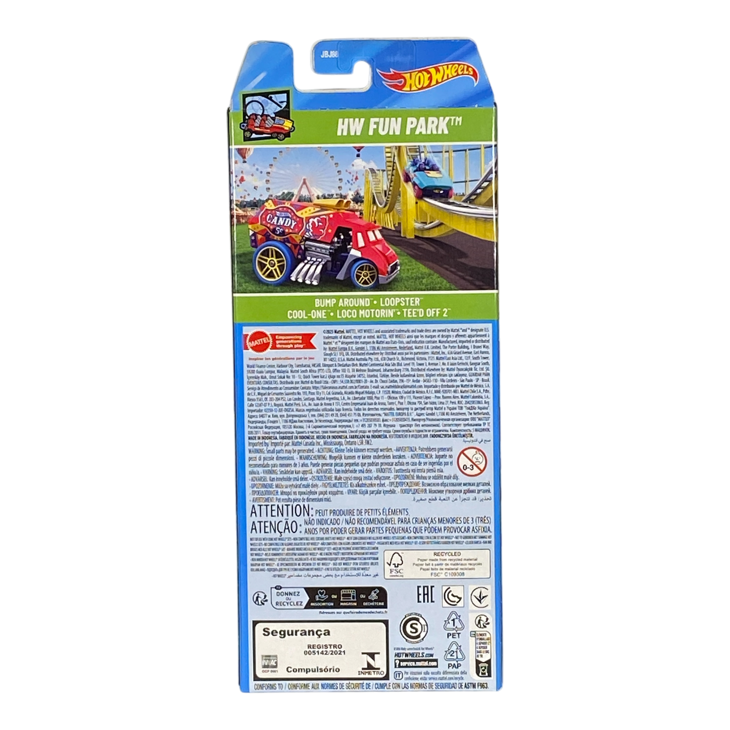 Set de 5 Hot Wheels | Parque de diversiones