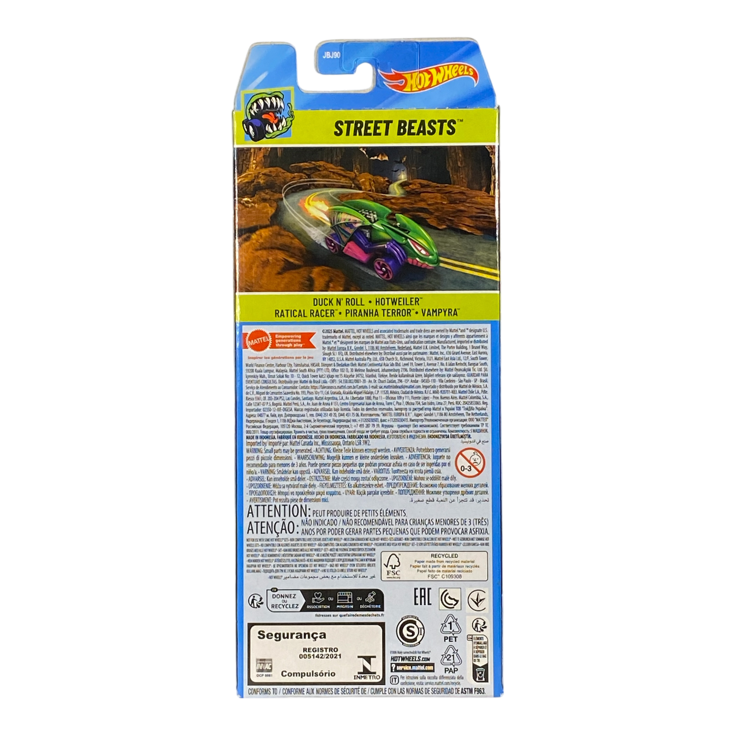 Set de 5 vehículos Hot Wheels | Bestias callejeras