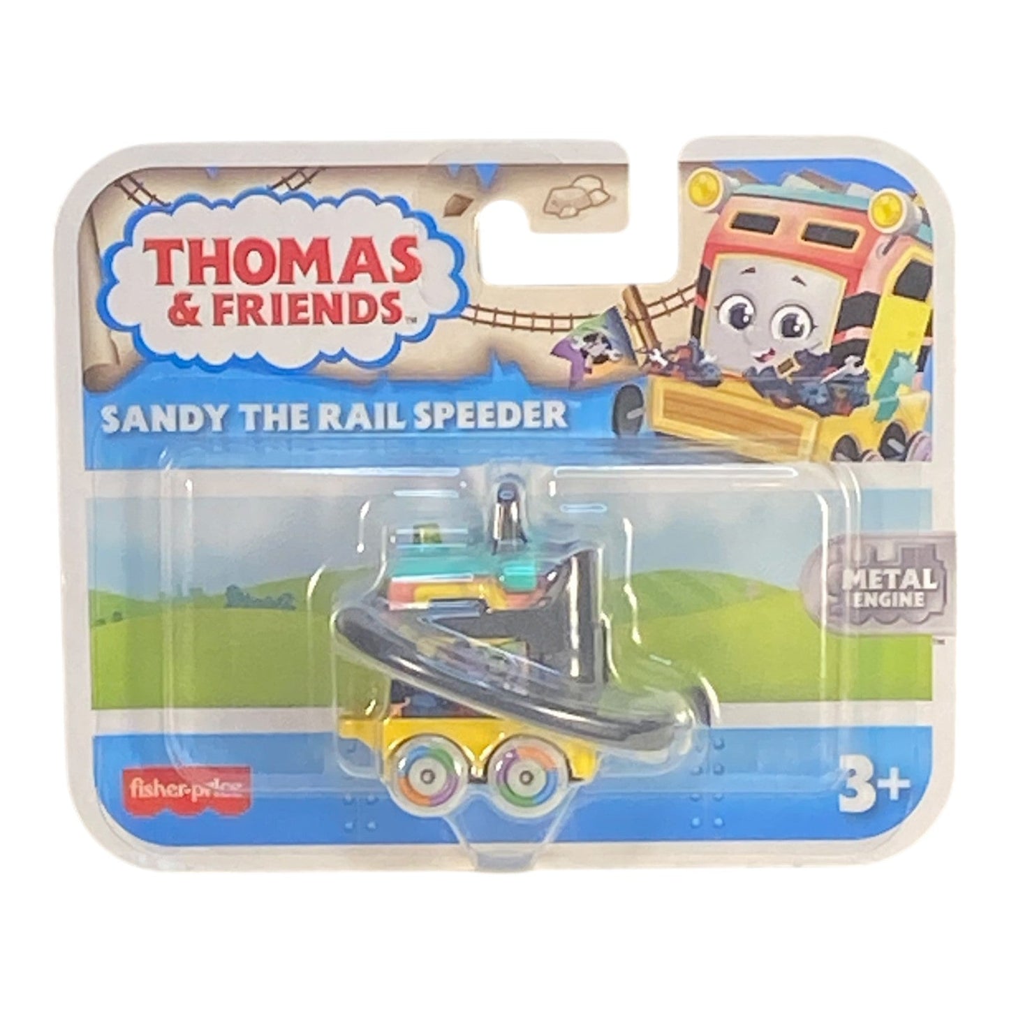 Thomas y sus amigos Sandy el coche de empuje Rail Speeder