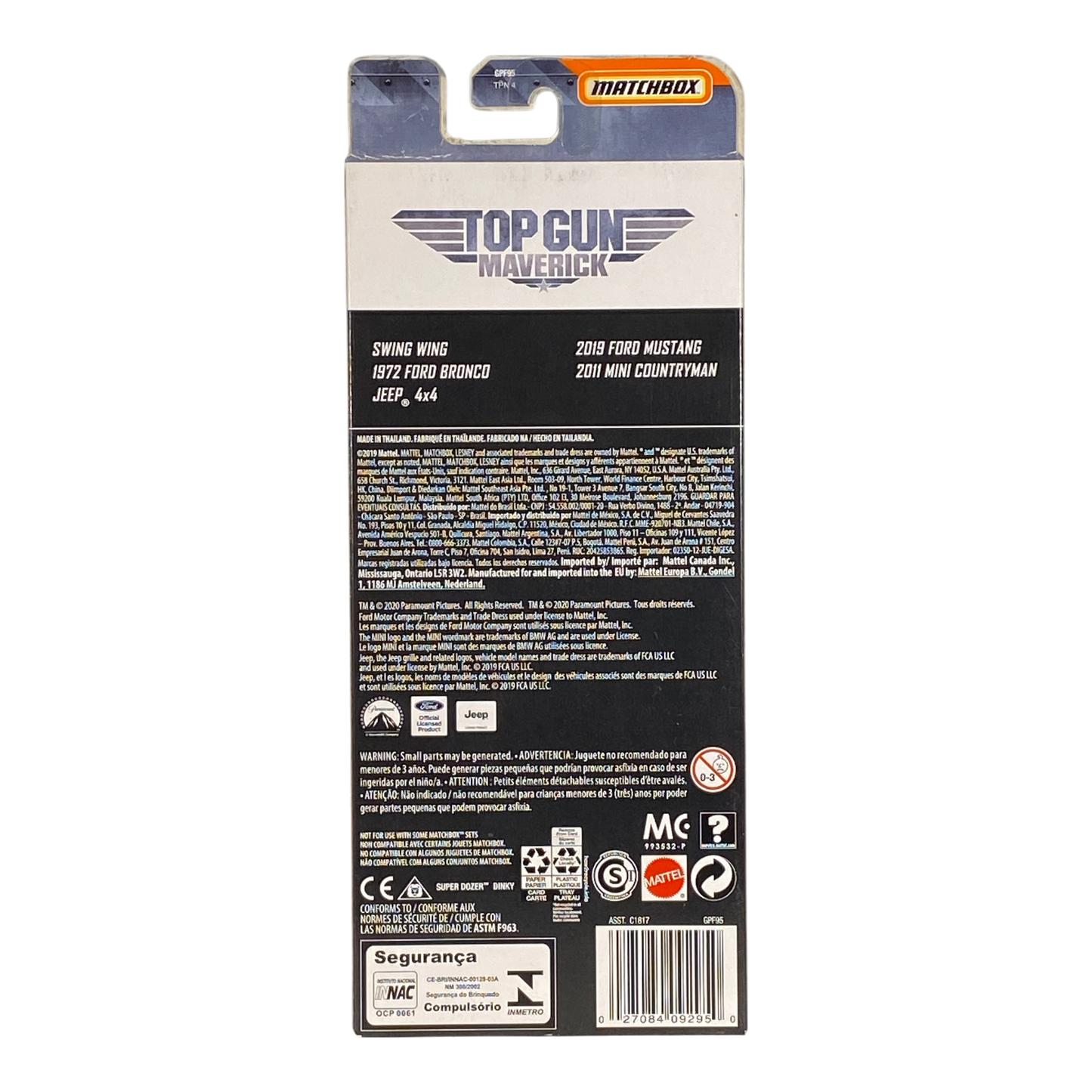 Matchbox Top Gun Maverick Paquete de 5 vehículos