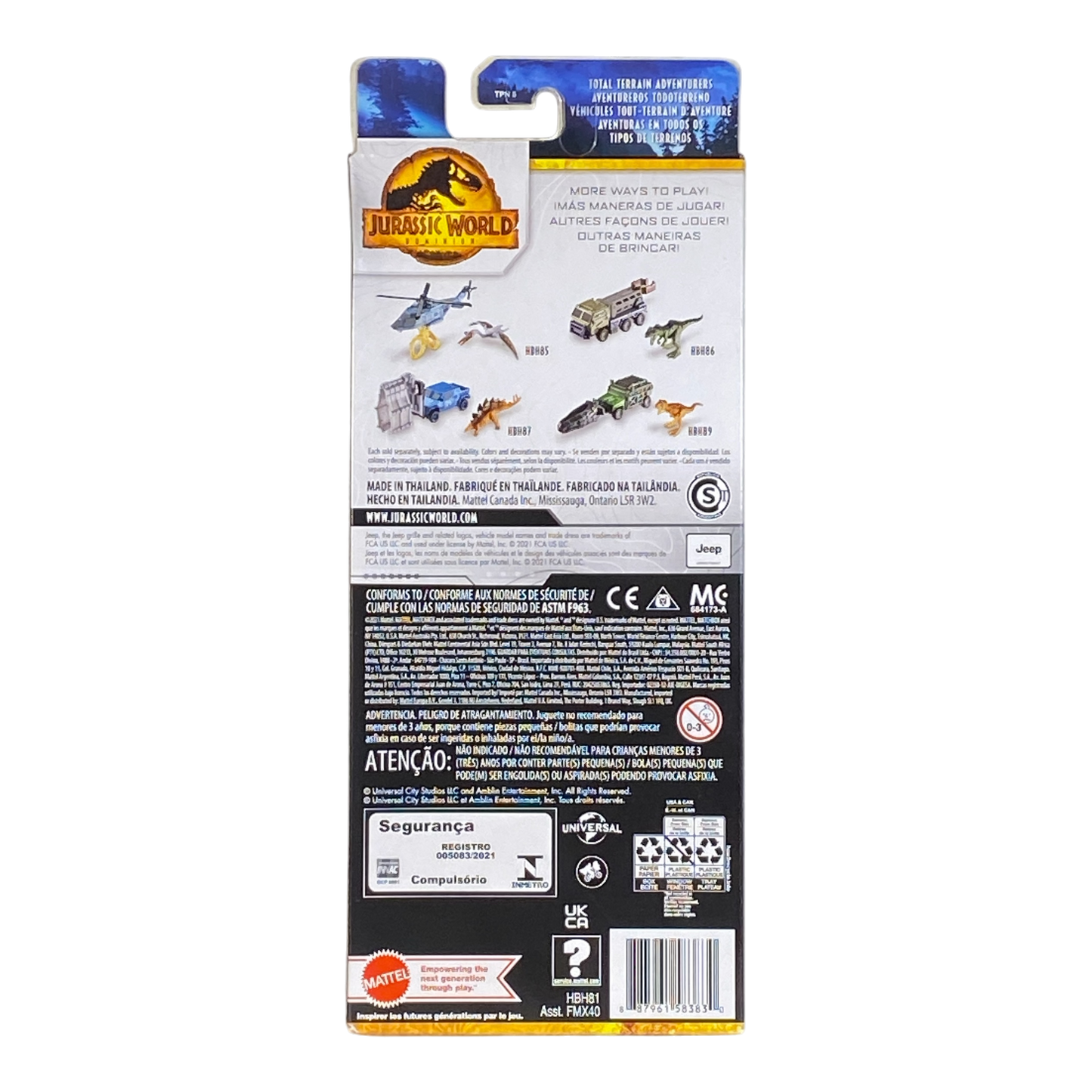 Matchbox Jurassic World Dominion | Edición de 5 vehículos