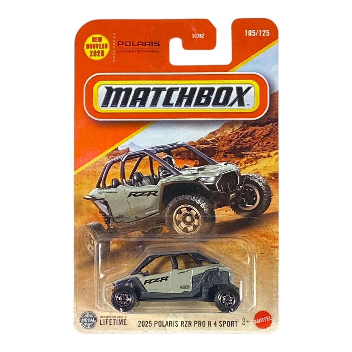 Matchbox Polaris RZR Pro R 4 Sport 2025 | Serie Matchbox 2025 105/125