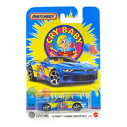 Matchbox '16 Chevy Camaro Convertible "Cry Baby" - Matchbox Candy Series 5/6