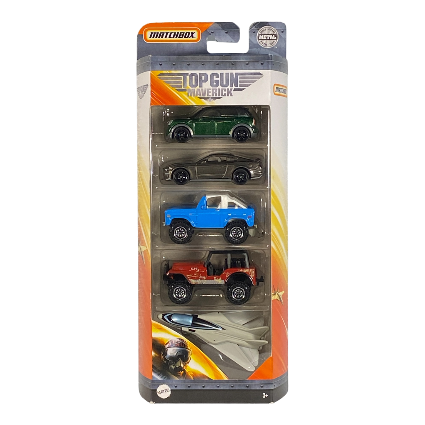 Matchbox Top Gun Maverick Paquete de 5 vehículos