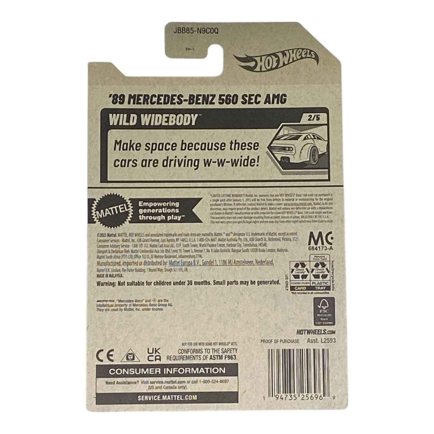 Hot Wheels '89 Mercedes-Benz 560 SEC AMG - Serie Wild Widebody 2/5