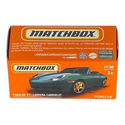 Matchbox Porsche 911 Carrera Cabriolet - Power Grabs - Matchbox Serie 27/100