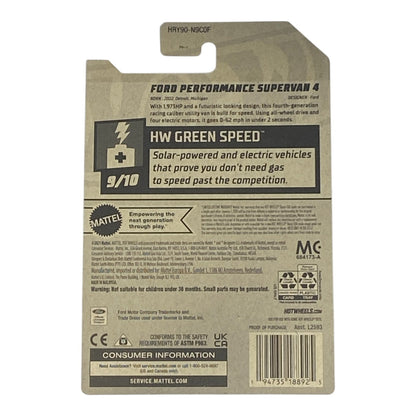 Hot Wheels Ford Performance Supervan 4 - Serie HW Green Speed 9/10